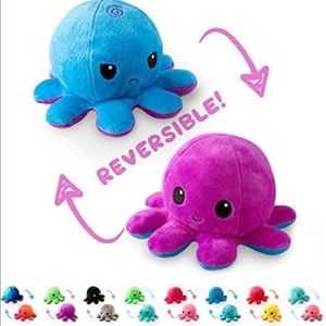 The Original Reversible Octopus Plushie | Patented Design |Happy + Angry